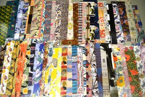 A sampling of the various endpaper designs